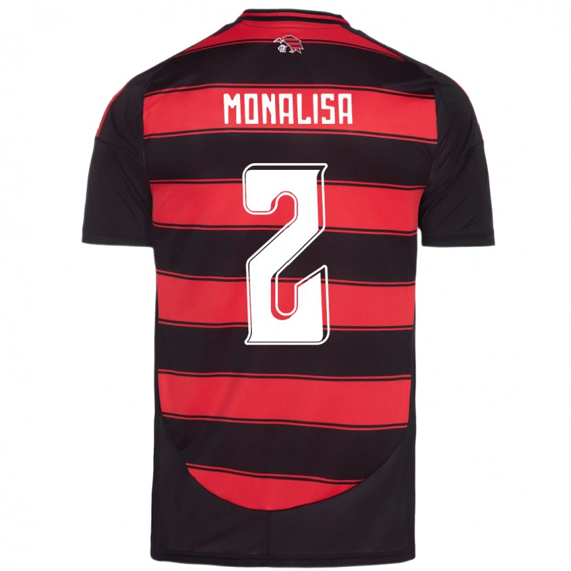 Danxen Barn Monalisa #2 Röd Svart Hemmatröja Matchtröjor 2025/26 Tröjor T-Tröja