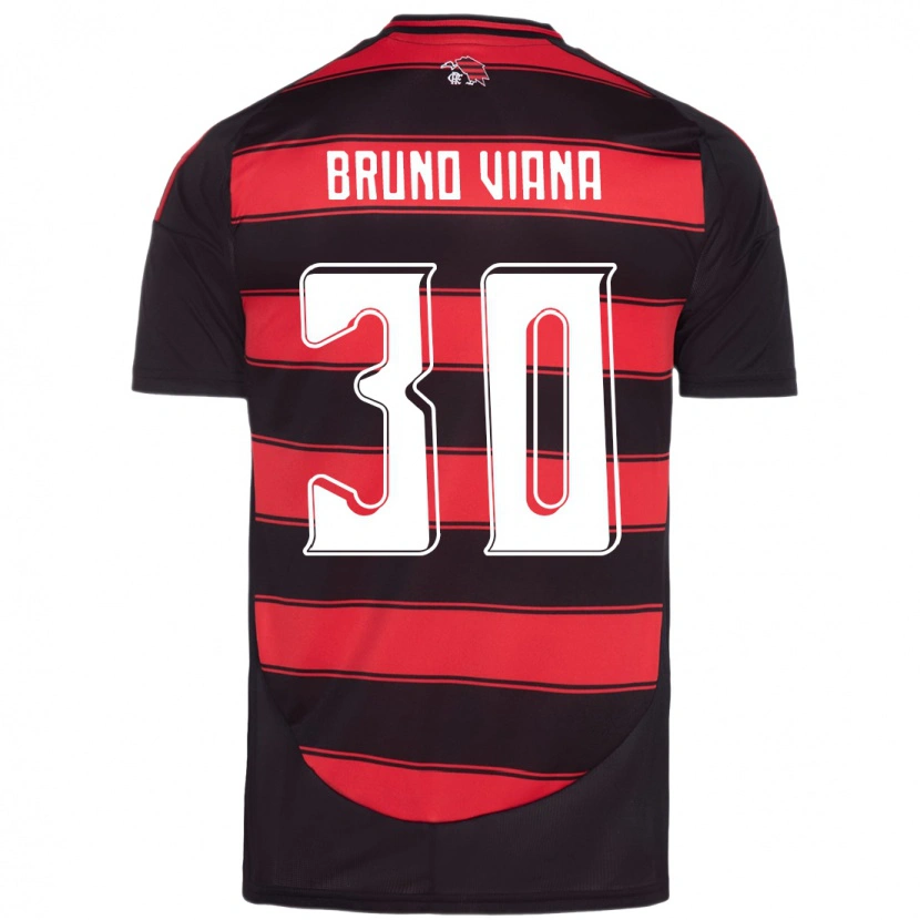 Danxen Barn Bruno Viana #30 Röd Svart Hemmatröja Matchtröjor 2025/26 Tröjor T-Tröja