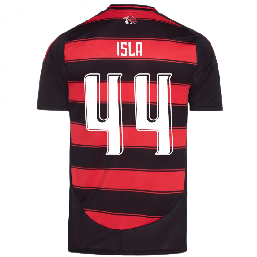 Danxen Barn Mauricio Isla #44 Röd Svart Hemmatröja Matchtröjor 2025/26 Tröjor T-Tröja