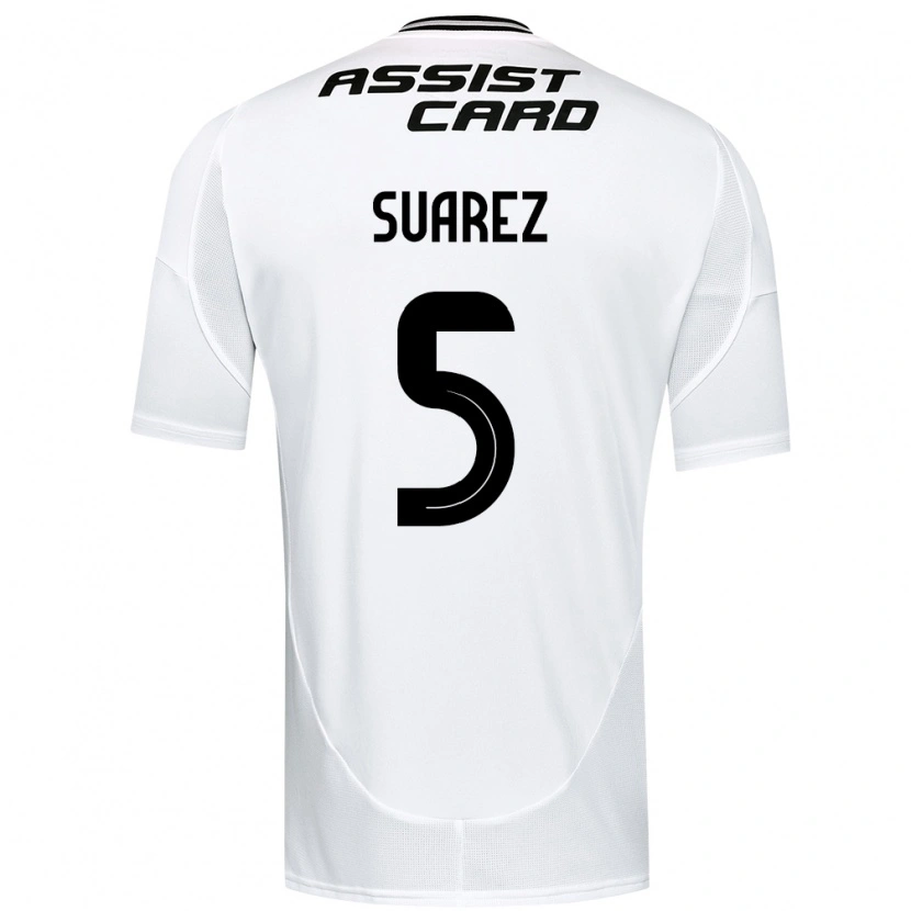 Danxen Barn Nicolás Suarez #5 Svart Vit Gul Hemmatröja Matchtröjor 2025/26 Tröjor T-Tröja