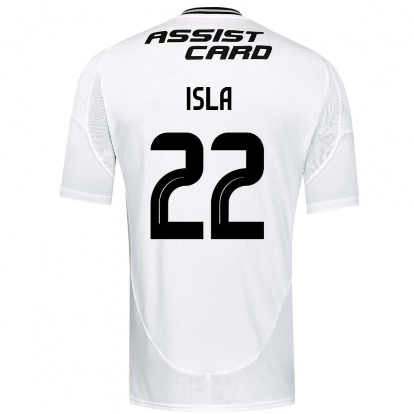 Danxen Barn Mauricio Isla #22 Svart Vit Gul Hemmatröja Matchtröjor 2025/26 Tröjor T-Tröja