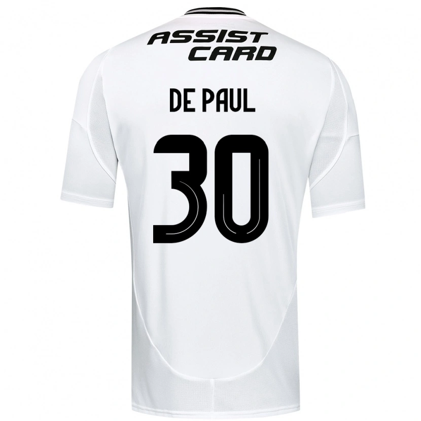 Danxen Barn Fernando De Paul #30 Svart Vit Gul Hemmatröja Matchtröjor 2025/26 Tröjor T-Tröja