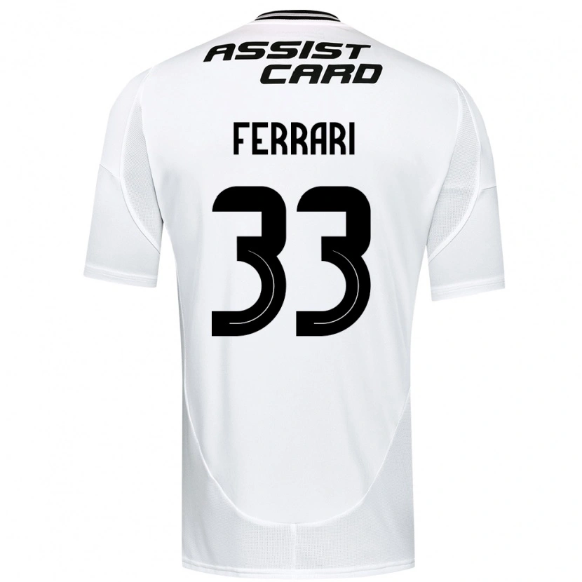 Danxen Barn Matías Ferrari #33 Svart Vit Gul Hemmatröja Matchtröjor 2025/26 Tröjor T-Tröja