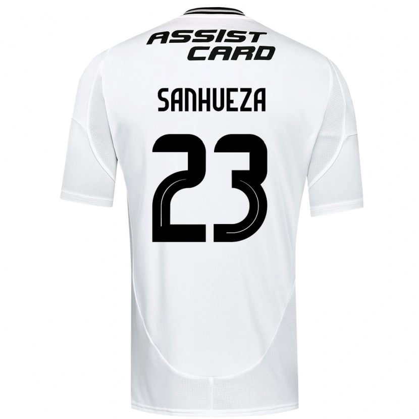 Danxen Barn Nicol Sanhueza #23 Svart Vit Gul Hemmatröja Matchtröjor 2025/26 Tröjor T-Tröja