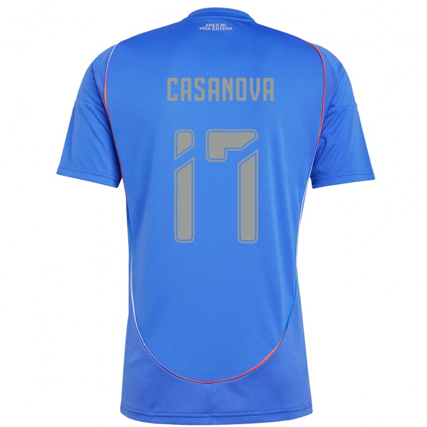 Danxen Barn Luis Casanova #17 Himmelsblå Hemmatröja Matchtröjor 2025/26 Tröjor T-Tröja