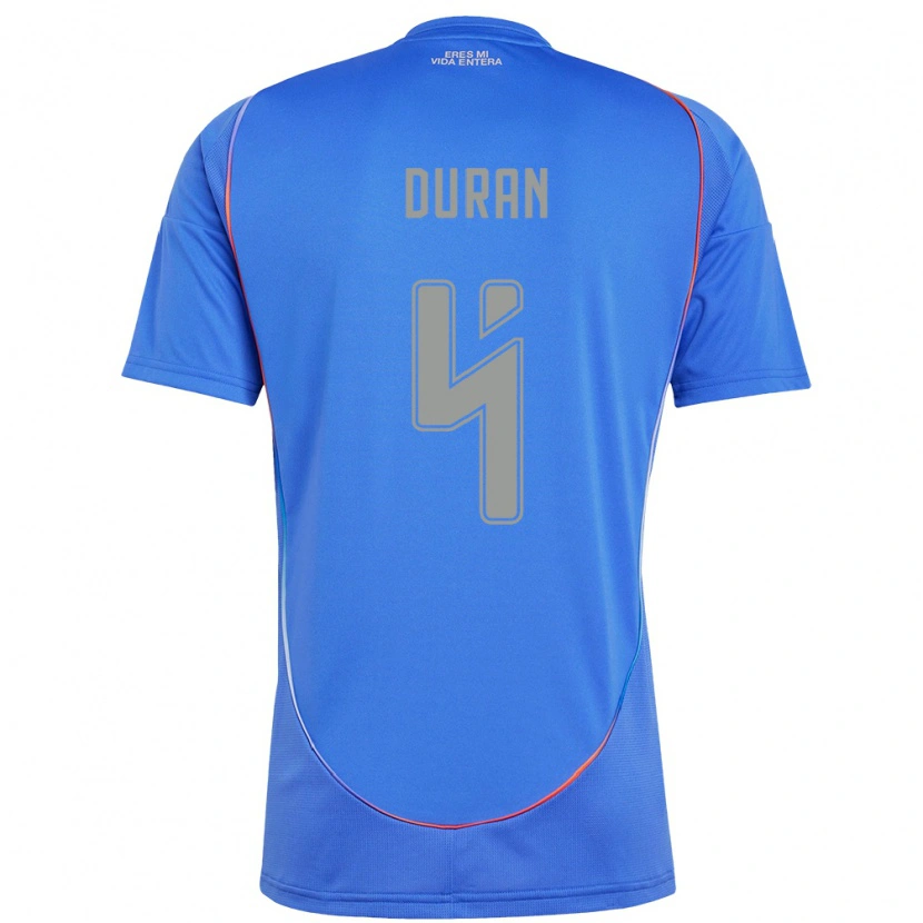 Danxen Barn Ignacia Durán #4 Himmelsblå Hemmatröja Matchtröjor 2025/26 Tröjor T-Tröja