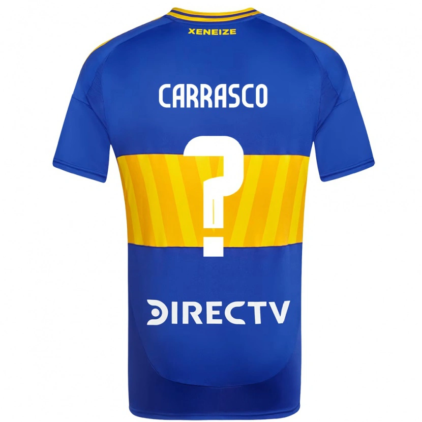 Danxen Barn Julian Carrasco #0 Kungsblå Gul Hemmatröja Matchtröjor 2025/26 Tröjor T-Tröja