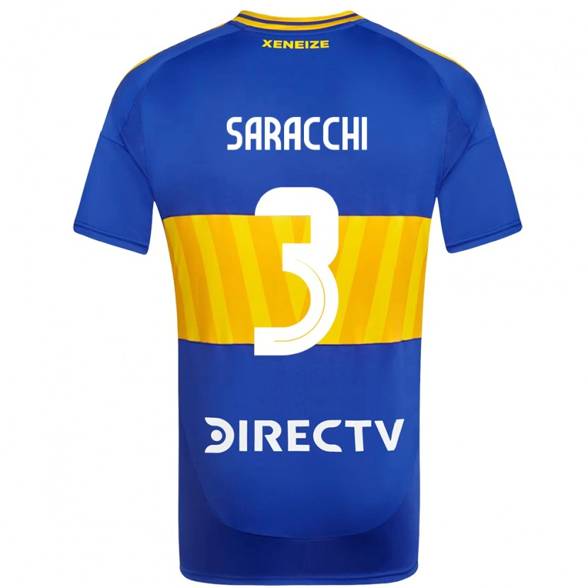 Danxen Barn Marcelo Saracchi #3 Kungsblå Gul Hemmatröja Matchtröjor 2025/26 Tröjor T-Tröja