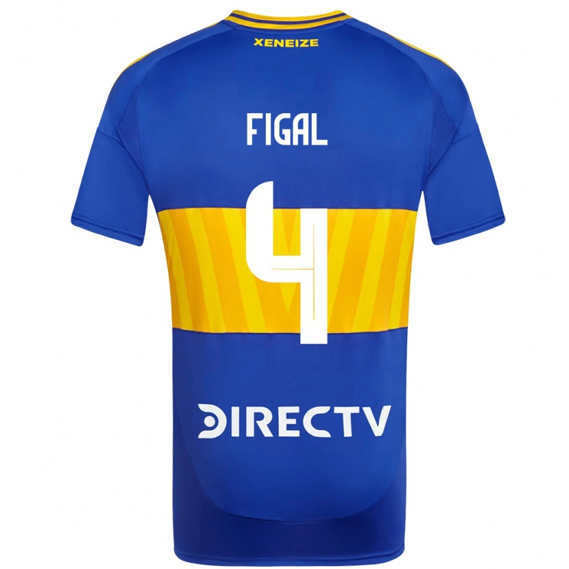 Danxen Barn Nicolás Figal #4 Kungsblå Gul Hemmatröja Matchtröjor 2025/26 Tröjor T-Tröja