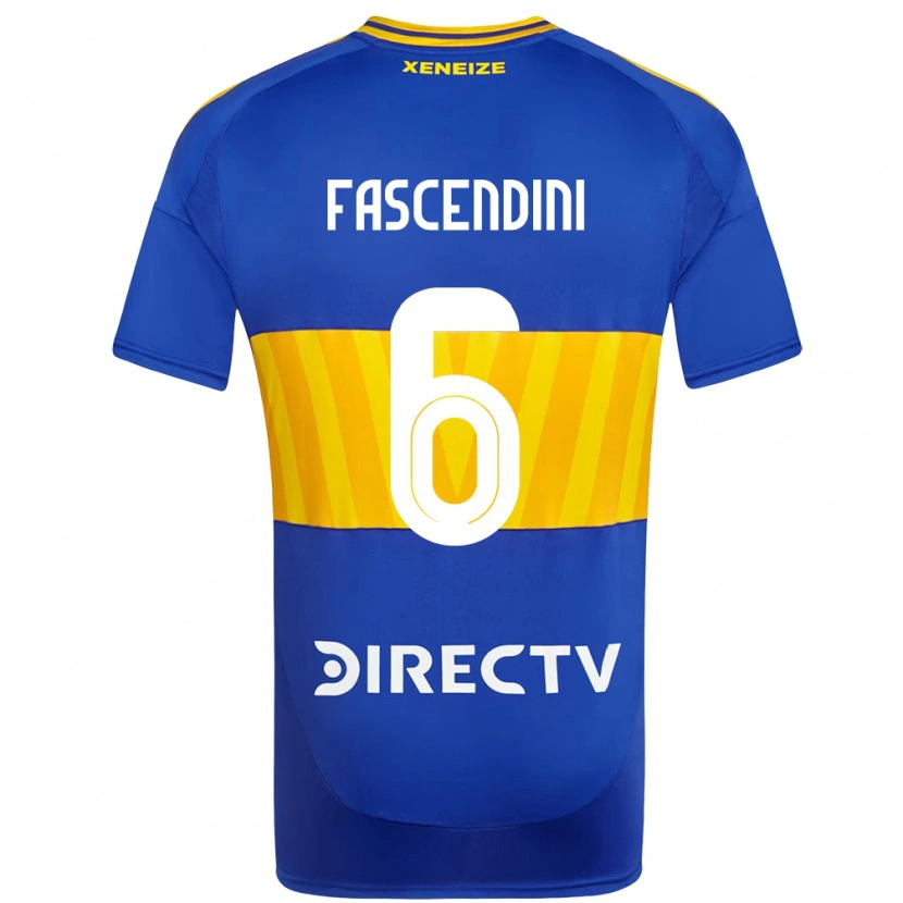 Danxen Barn Valentin Fascendini #6 Kungsblå Gul Hemmatröja Matchtröjor 2025/26 Tröjor T-Tröja