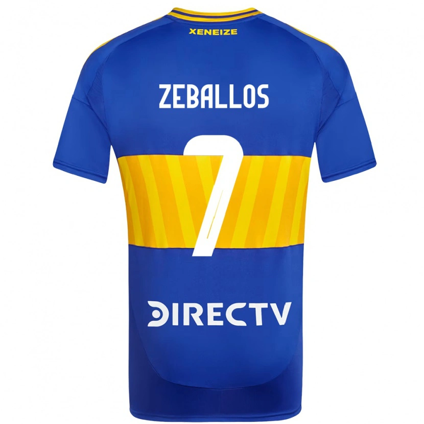 Danxen Barn Exequiel Zeballos #7 Kungsblå Gul Hemmatröja Matchtröjor 2025/26 Tröjor T-Tröja