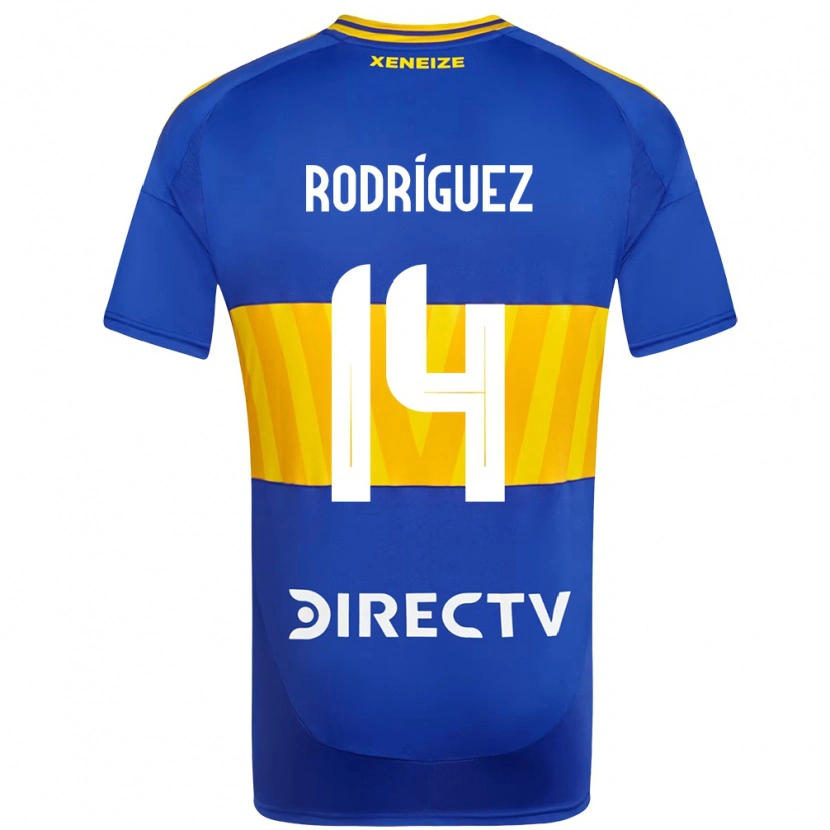 Danxen Barn Isaías Rodríguez #14 Kungsblå Gul Hemmatröja Matchtröjor 2025/26 Tröjor T-Tröja