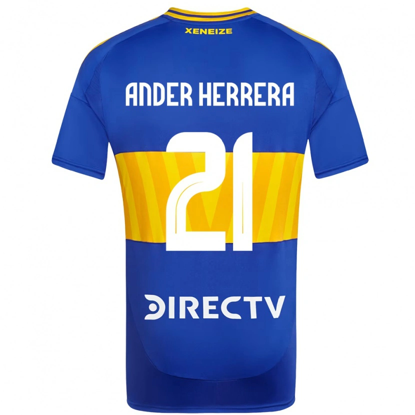 Danxen Barn Ander Herrera #21 Kungsblå Gul Hemmatröja Matchtröjor 2025/26 Tröjor T-Tröja