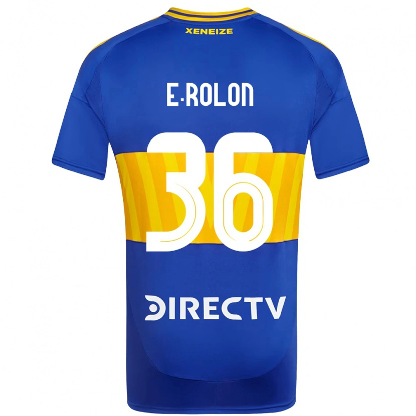 Danxen Barn Esteban Rolón #36 Kungsblå Gul Hemmatröja Matchtröjor 2025/26 Tröjor T-Tröja