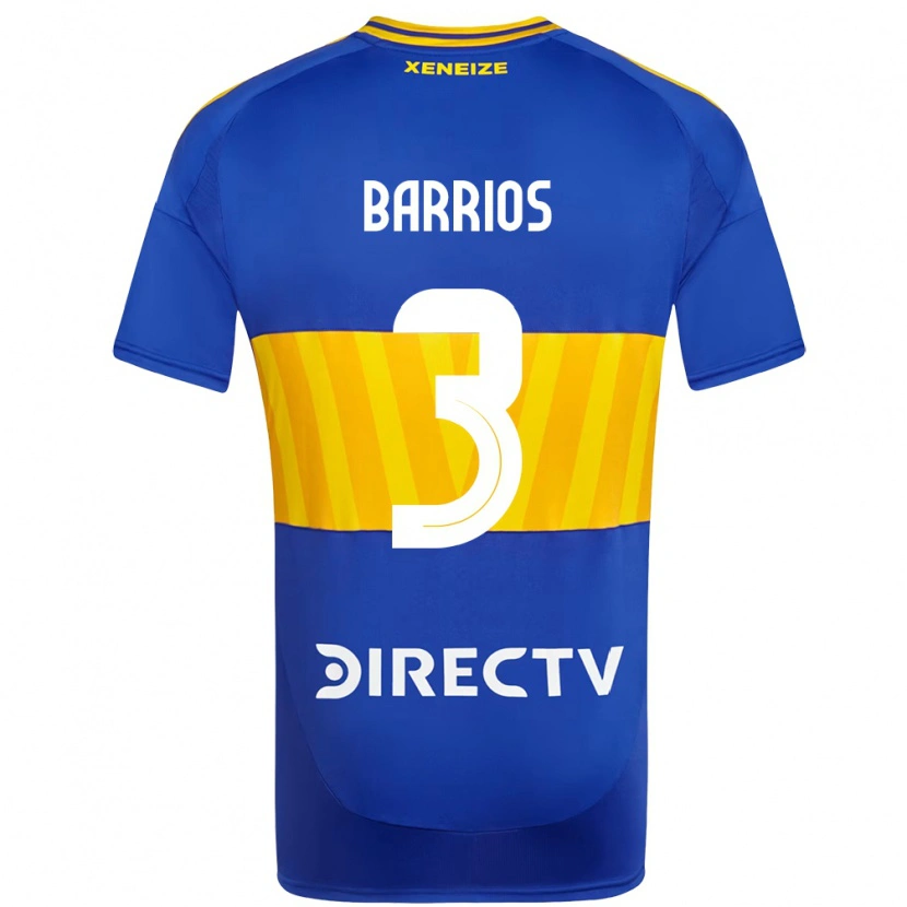 Danxen Barn Gabriela Barrios #3 Kungsblå Gul Hemmatröja Matchtröjor 2025/26 Tröjor T-Tröja