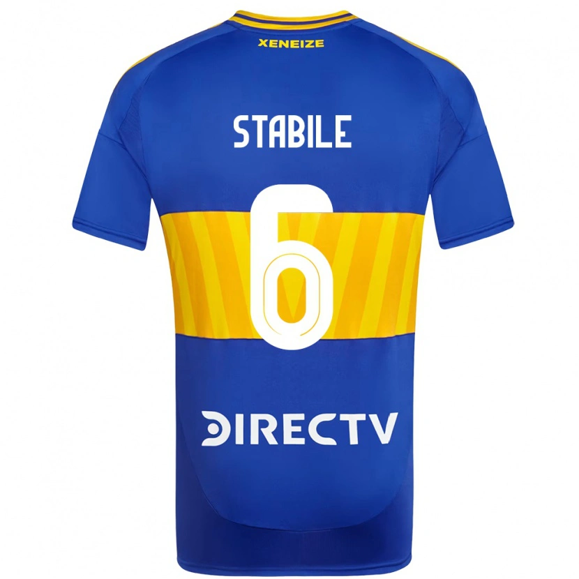 Danxen Barn Eliana Stábile #6 Vit Blå Hemmatröja Matchtröjor 2025/26 Tröjor T-Tröja