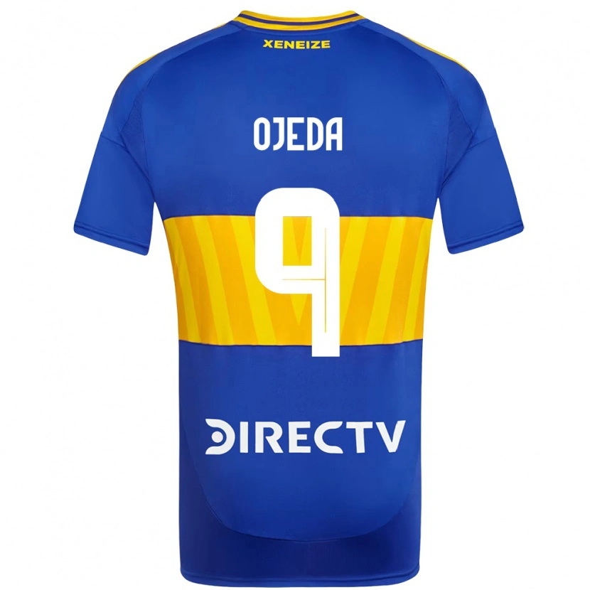 Danxen Barn Andrea Ojeda #9 Kungsblå Gul Hemmatröja Matchtröjor 2025/26 Tröjor T-Tröja