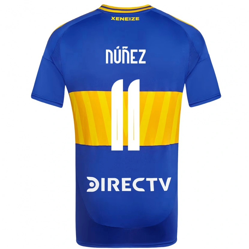 Danxen Barn Kishi Núñez #11 Kungsblå Gul Hemmatröja Matchtröjor 2025/26 Tröjor T-Tröja