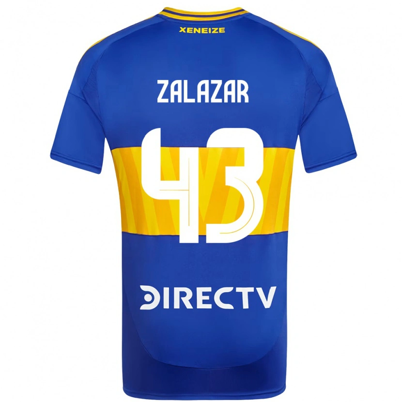 Danxen Barn Maximiliano Zalazar #43 Kungsblå Gul Hemmatröja Matchtröjor 2025/26 Tröjor T-Tröja