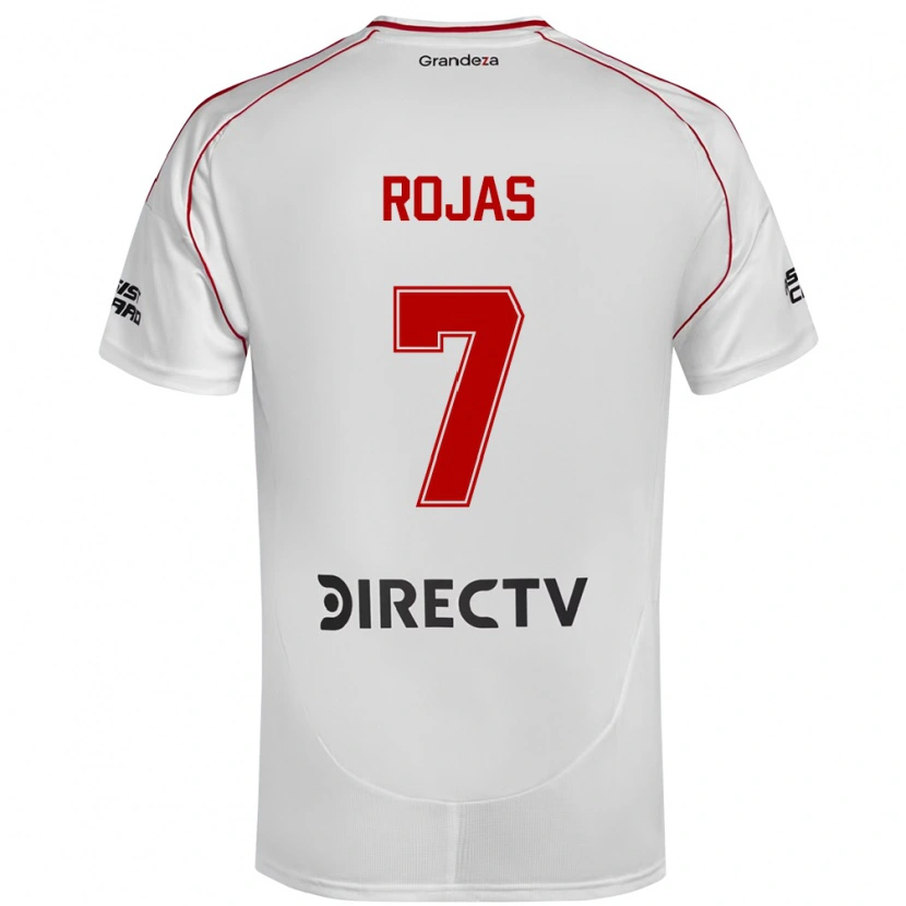 Danxen Barn Matías Rojas #7 Vit Röd Hemmatröja Matchtröjor 2025/26 Tröjor T-Tröja