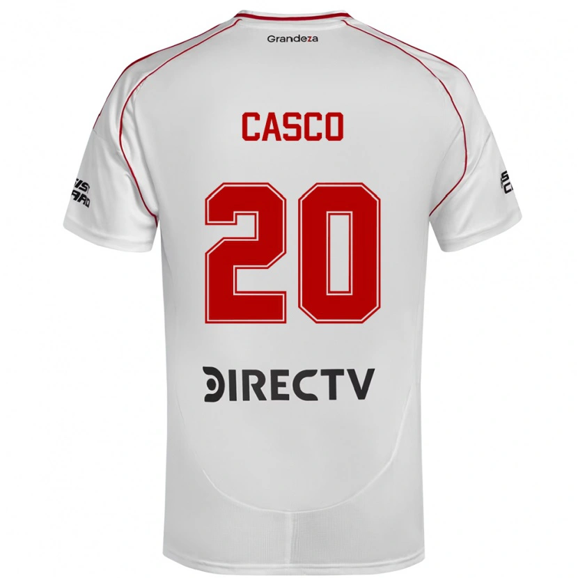 Danxen Barn Milton Casco #20 Vit Röd Hemmatröja Matchtröjor 2025/26 Tröjor T-Tröja