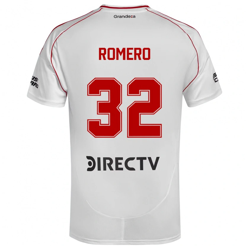 Danxen Barn Julieta Romero #32 Vit Röd Hemmatröja Matchtröjor 2025/26 Tröjor T-Tröja