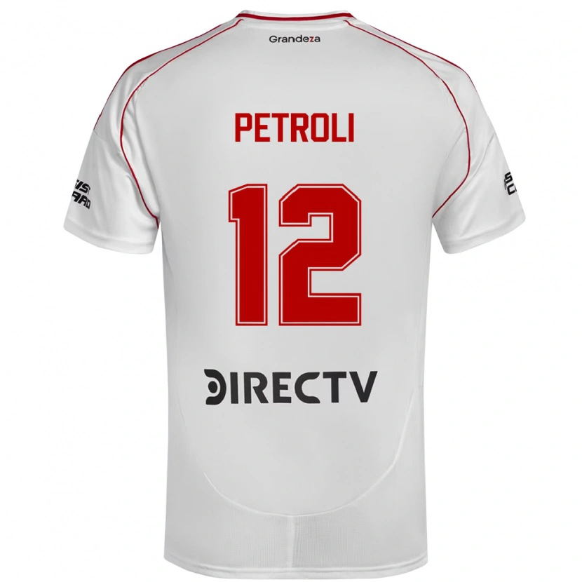 Danxen Barn Franco Petroli #12 Vit Röd Hemmatröja Matchtröjor 2025/26 Tröjor T-Tröja