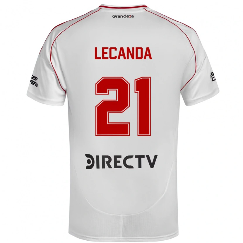 Danxen Barn Tomas Lecanda #21 Vit Röd Hemmatröja Matchtröjor 2025/26 Tröjor T-Tröja