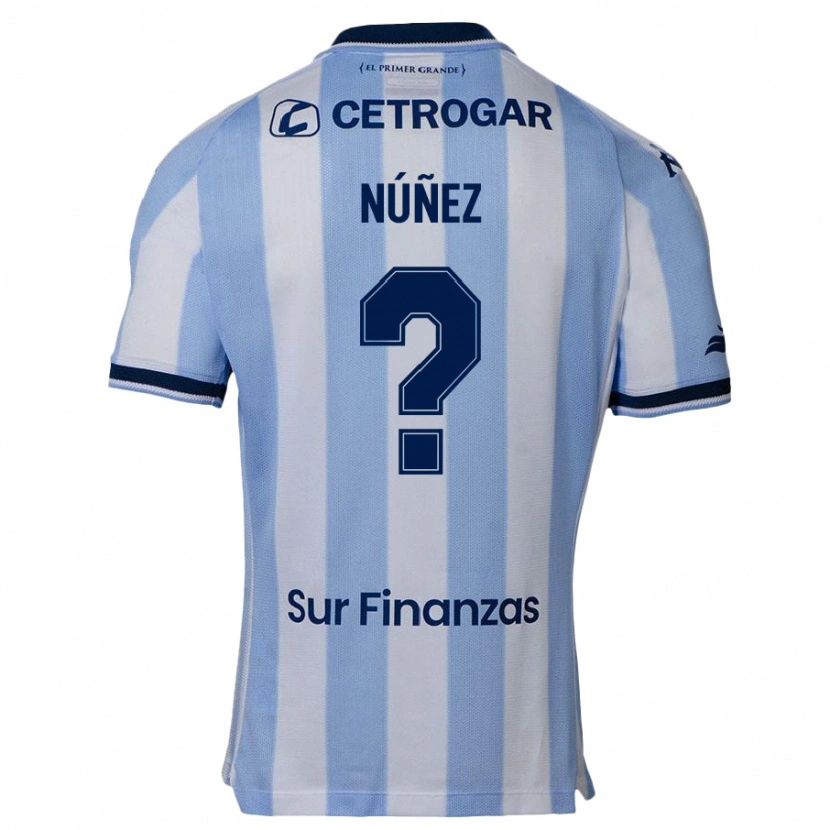 Danxen Barn Máximo Núñez #0 Himmelsblå Hemmatröja Matchtröjor 2025/26 Tröjor T-Tröja