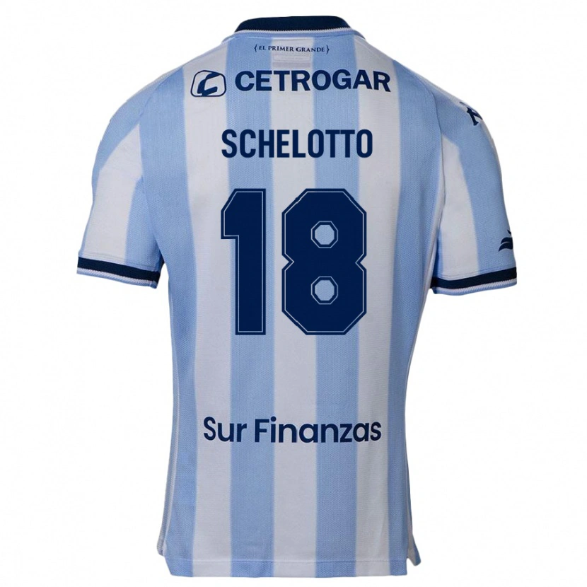 Danxen Barn Ezequiel Schelotto #18 Himmelsblå Hemmatröja Matchtröjor 2025/26 Tröjor T-Tröja
