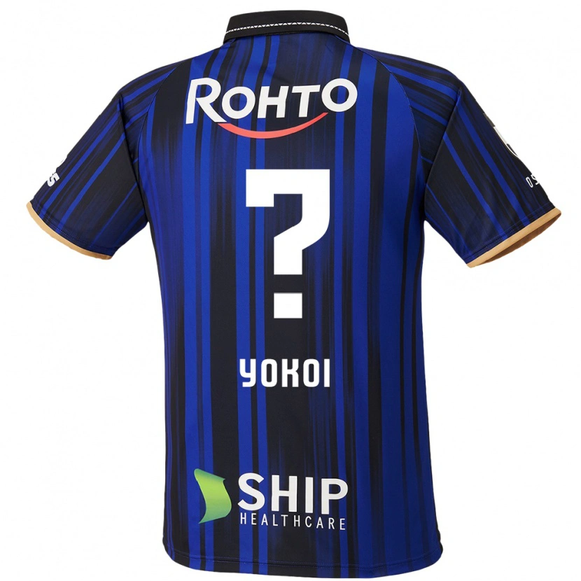 Danxen Barn Yuya Yokoi #0 Blå Vit Svart Hemmatröja Matchtröjor 2025/26 Tröjor T-Tröja