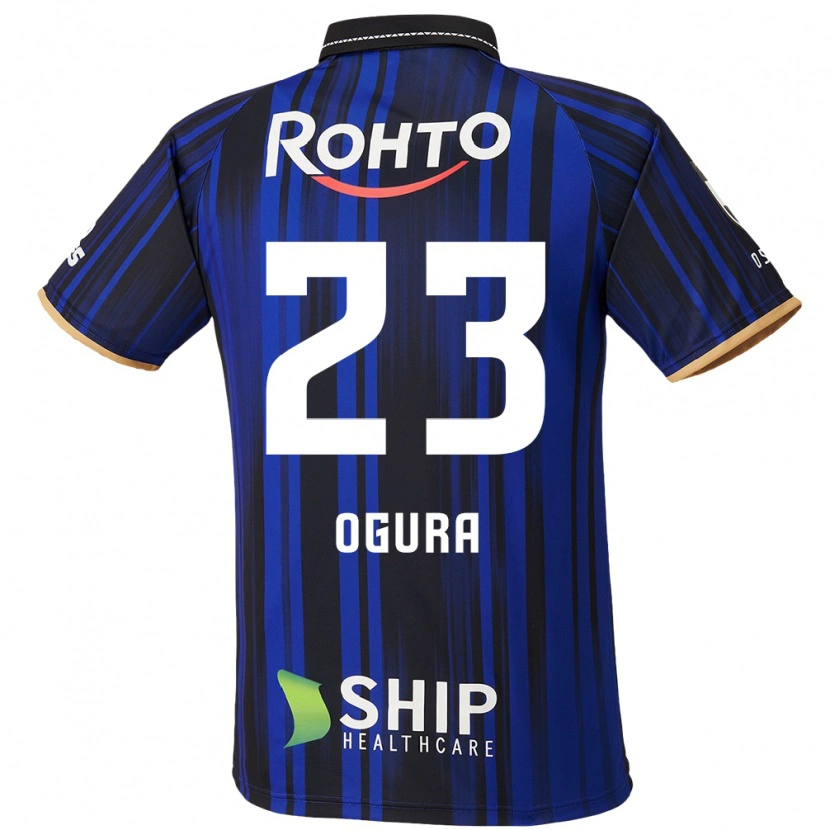 Danxen Barn Shimpei Ogura #23 Blå Vit Svart Hemmatröja Matchtröjor 2025/26 Tröjor T-Tröja