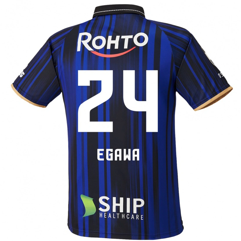Danxen Barn Yusei Egawa #24 Blå Vit Svart Hemmatröja Matchtröjor 2025/26 Tröjor T-Tröja