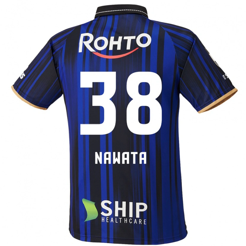 Danxen Barn Gaku Nawata #38 Blå Vit Svart Hemmatröja Matchtröjor 2025/26 Tröjor T-Tröja