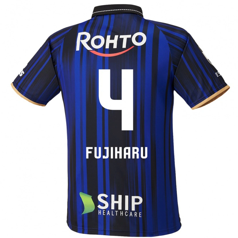 Danxen Barn Hiroki Fujiharu #4 Blå Vit Svart Hemmatröja Matchtröjor 2025/26 Tröjor T-Tröja