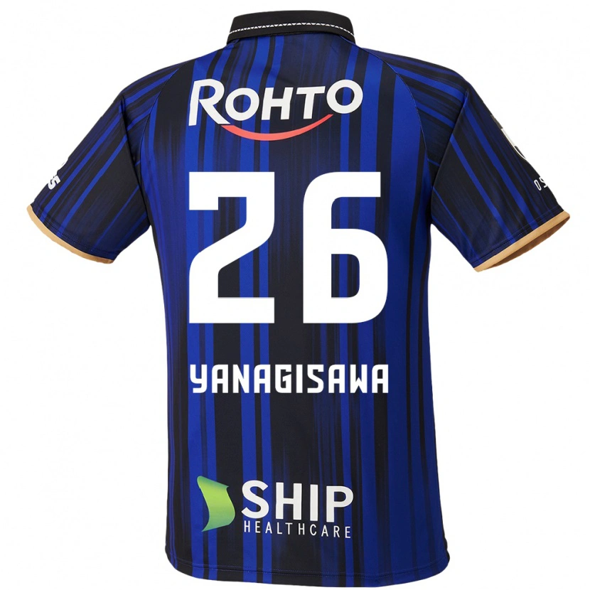 Danxen Barn Ko Yanagisawa #26 Blå Vit Svart Hemmatröja Matchtröjor 2025/26 Tröjor T-Tröja
