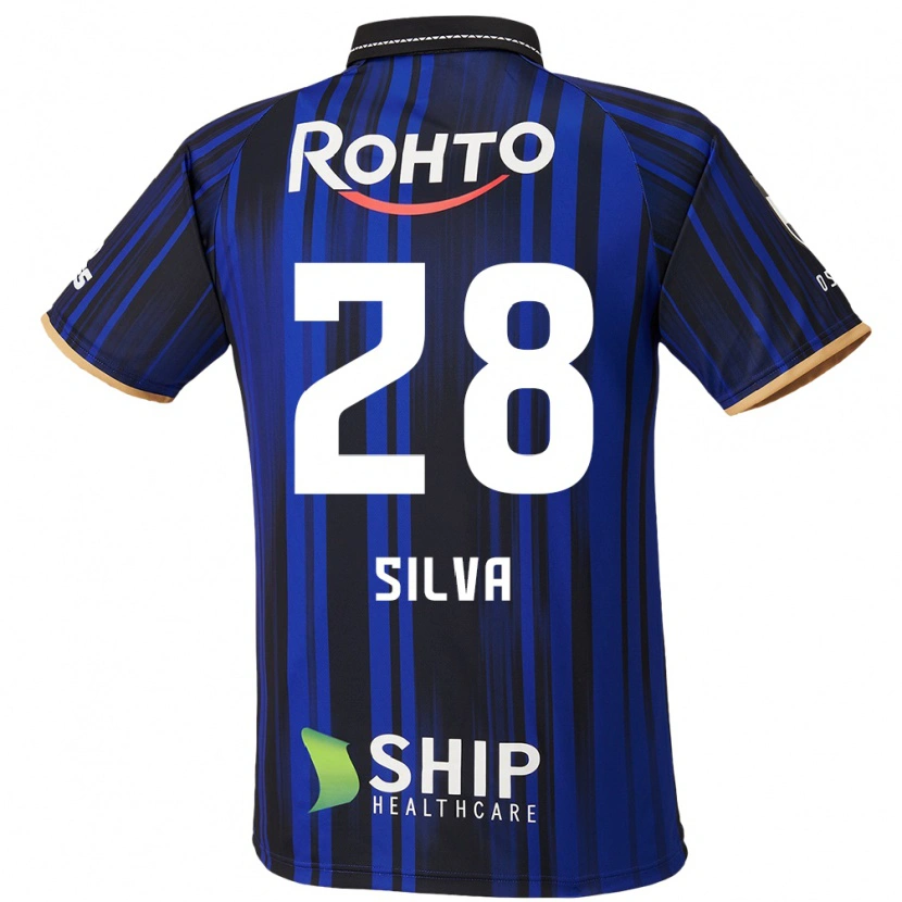 Danxen Barn Wellington Silva #28 Blå Vit Svart Hemmatröja Matchtröjor 2025/26 Tröjor T-Tröja