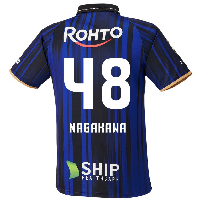 Danxen Barn Kanta Nagakawa #48 Blå Vit Svart Hemmatröja Matchtröjor 2025/26 Tröjor T-Tröja