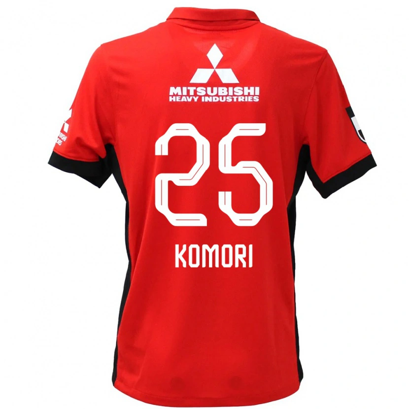 Danxen Barn Haruki Komori #25 Röd Vit Hemmatröja Matchtröjor 2025/26 Tröjor T-Tröja