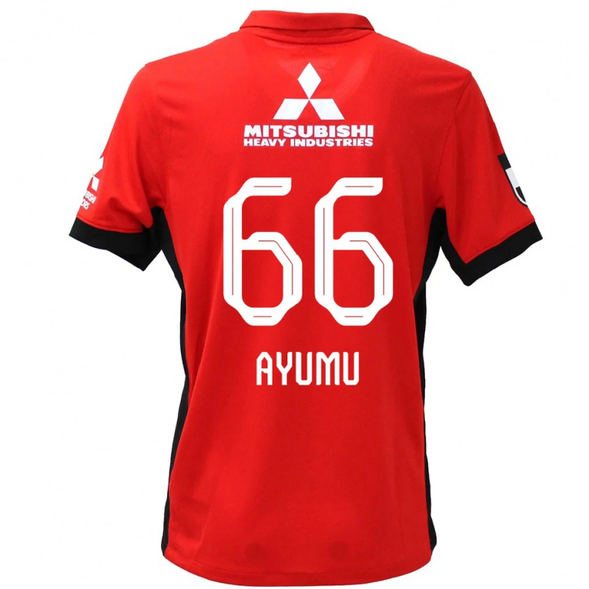 Danxen Barn Ayumu Ohata #66 Röd Vit Hemmatröja Matchtröjor 2025/26 Tröjor T-Tröja