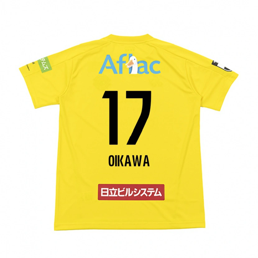 Danxen Barn Koki Oikawa #17 Svart Gul Hemmatröja Matchtröjor 2025/26 Tröjor T-Tröja