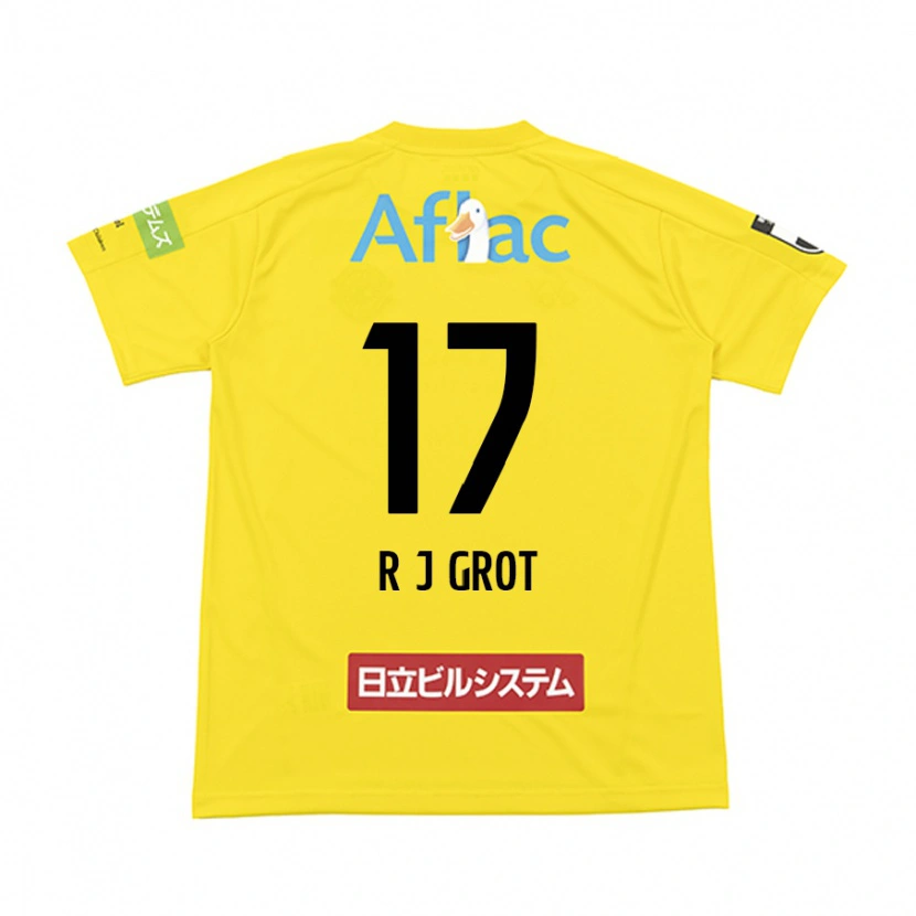 Danxen Barn Jay-Roy Grot #17 Svart Gul Hemmatröja Matchtröjor 2025/26 Tröjor T-Tröja