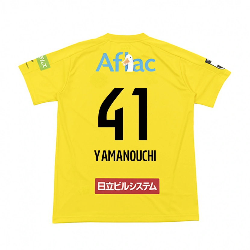 Danxen Barn Yusei Yamanouchi #41 Svart Gul Hemmatröja Matchtröjor 2025/26 Tröjor T-Tröja
