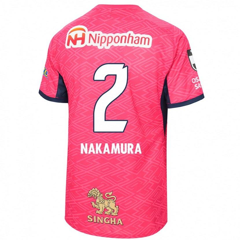 Danxen Barn Takumi Nakamura #2 Sakura Rosa Vit Hemmatröja Matchtröjor 2025/26 Tröjor T-Tröja