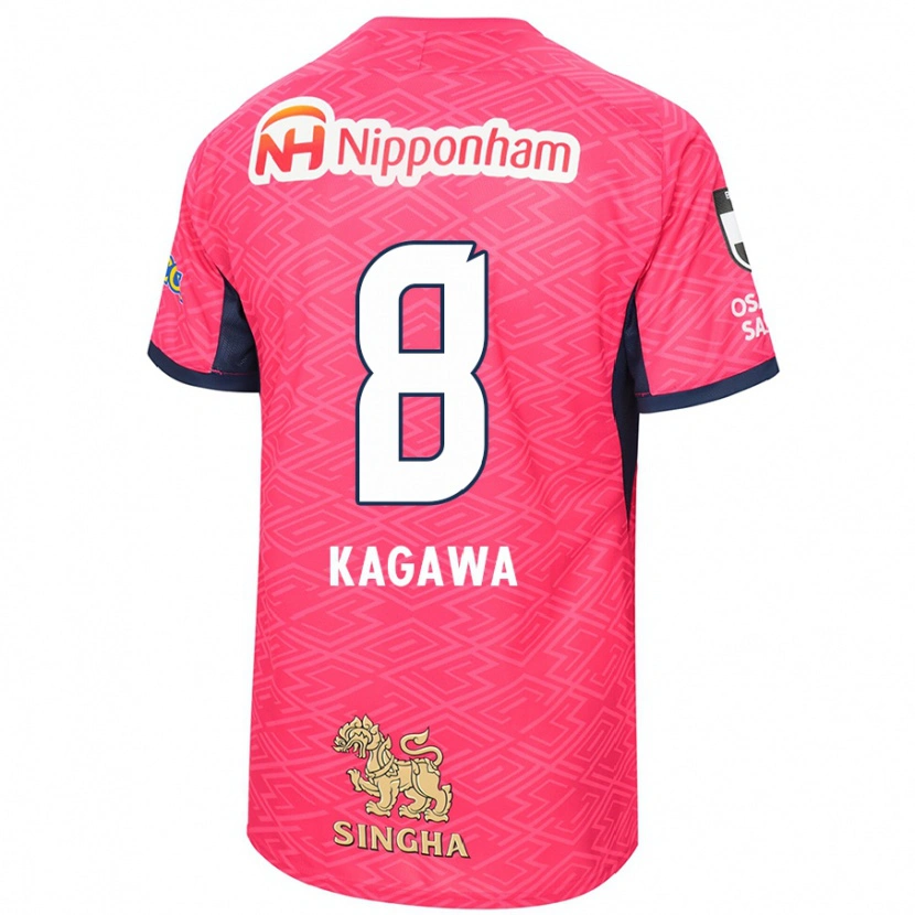 Danxen Barn Shinji Kagawa #8 Sakura Rosa Vit Hemmatröja Matchtröjor 2025/26 Tröjor T-Tröja
