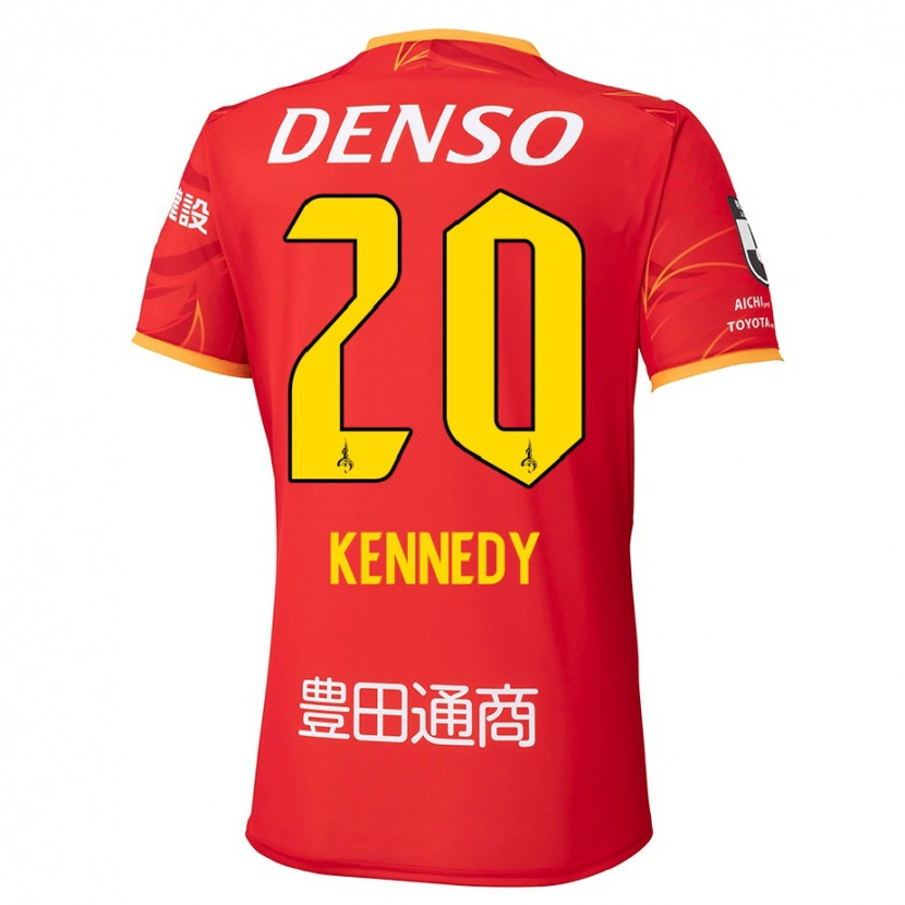 Danxen Barn Kennedy Egbus Mikuni #20 Vit Röd Hemmatröja Matchtröjor 2025/26 Tröjor T-Tröja