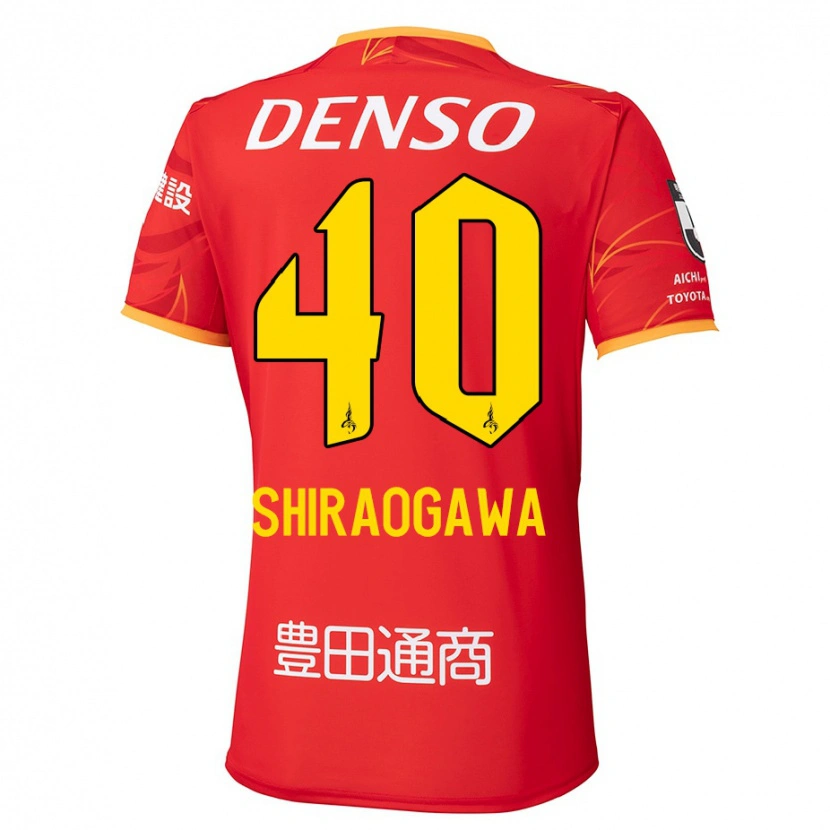Danxen Barn Rekuto Shiraogawa #40 Röd Gul Hemmatröja Matchtröjor 2025/26 Tröjor T-Tröja