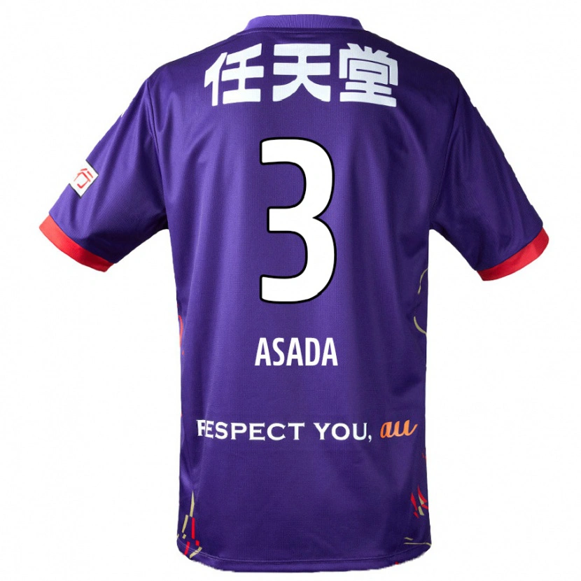 Danxen Barn Shogo Asada #3 Lila Vit Svart Hemmatröja Matchtröjor 2025/26 Tröjor T-Tröja