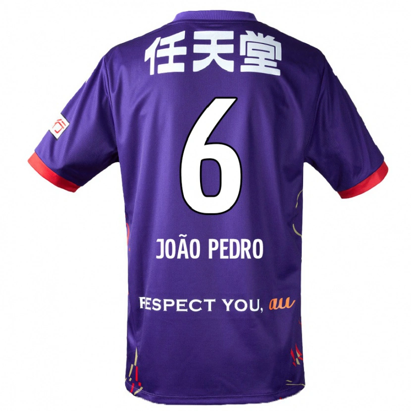 Danxen Barn João Pedro #6 Lila Vit Svart Hemmatröja Matchtröjor 2025/26 Tröjor T-Tröja