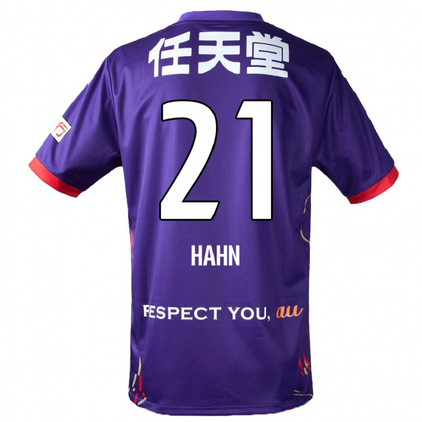 Danxen Barn Warner Hahn #21 Lila Vit Svart Hemmatröja Matchtröjor 2025/26 Tröjor T-Tröja
